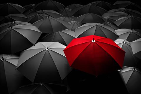 Red umbrella
