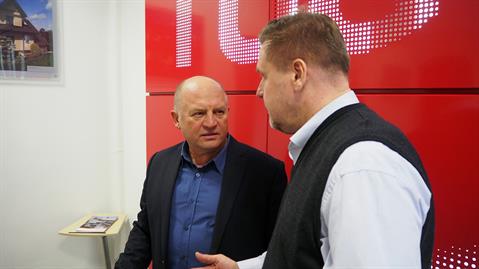 Igor Knyazev (left) has been doing business with Ruukki for more than 15 years. Jussi Tuisku (right) - Head of the Ruukki Construction unit in Russia.