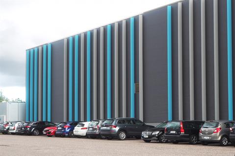 Colorful facade makes impression